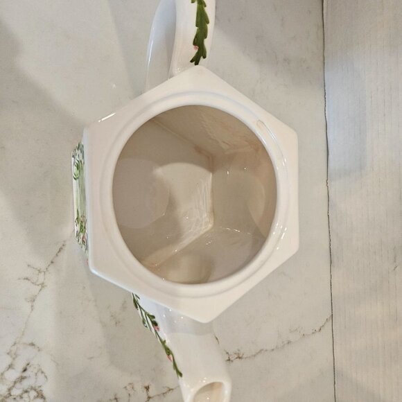 Winterthur By Enesco Gazebo Trellis Floral Butterfly Ceramic Teapot with Lid 8" - Picture 5 of 11